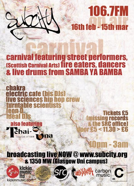 Carnival FM Launch Feb 2003 Poster