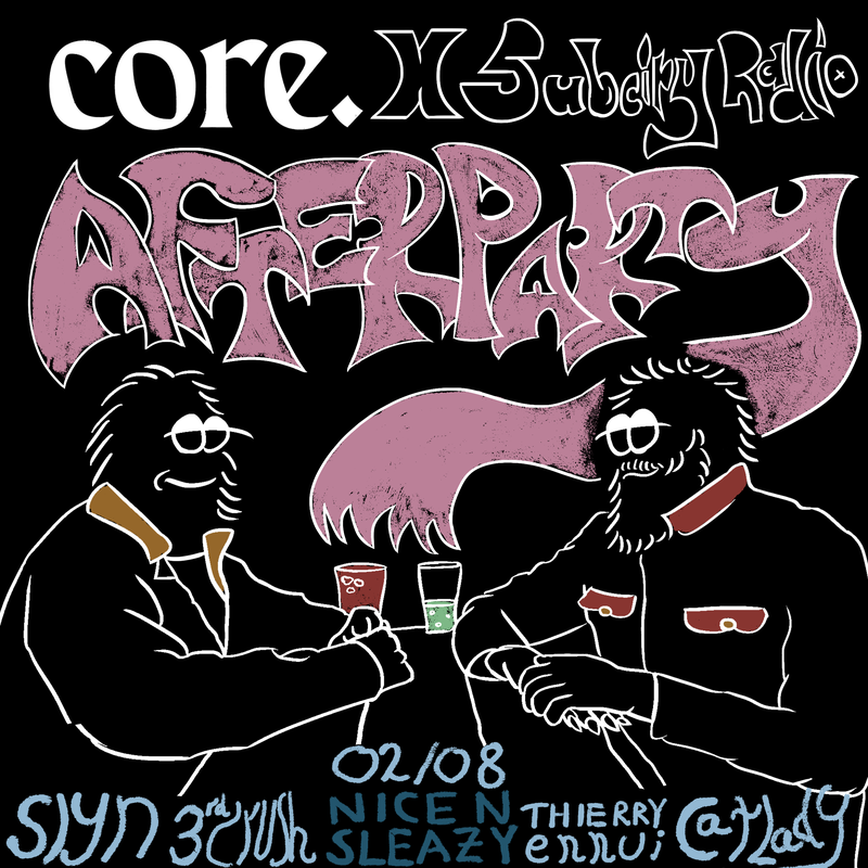 Core afterparty comms poster