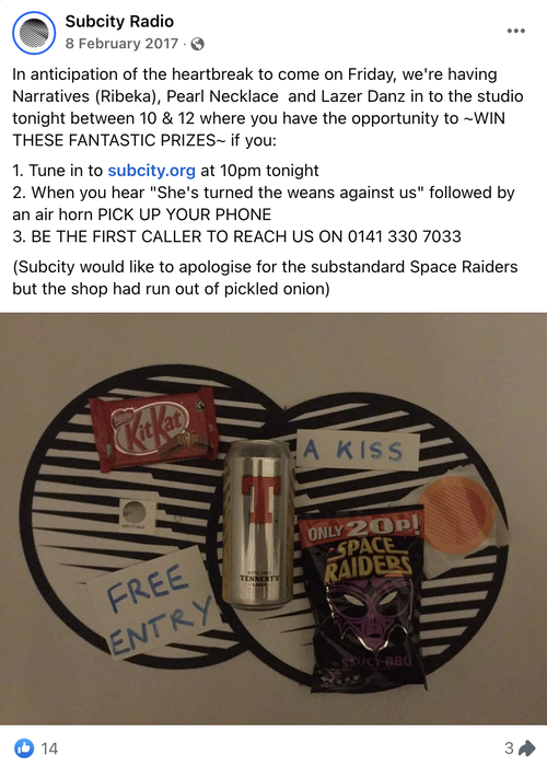 Jilted party presents show facebook promo 2017