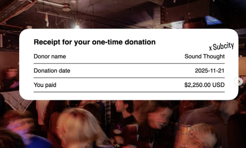 subcity sound thought donation to gaza soup kitchen