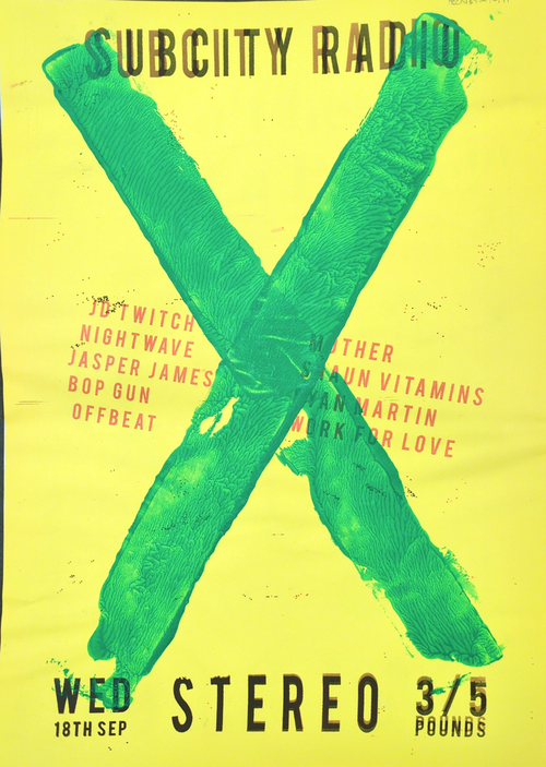 Subcity X poster 2013