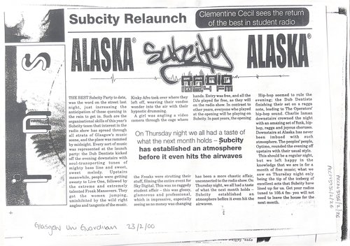 alaska fm launch party 2000